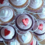 Glittering Hearts Cupcakes
